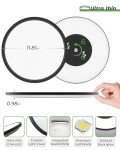 zemty 6Pack 12 Inch LED Flush Mount Ceiling Light, 28W 3200lm Black Thin Flat Surface Mount Lights, 3 Color Temperature in One 3000k/4500k/6000K Low Profile Lighting Fixture for Bathroom Kitchen