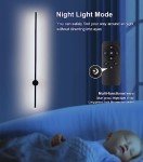 Battery Operated Wall Sconces Set of Two, USB Rechargeable Wall Lights with Remote Control, Dimmable LED Wall Lamp Indoor, 360° Rotation Wireless Lights for Living Room Bedroom Hallway, Black, 40 inch