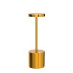 SAKRINGT 2 Pack Cordless Table Lamp Rechargeable, 5000mAh Battery Operated Portable Table Light,Dimming LED Table Lamp for Restaurant/Patio /Outdoor(Gold)