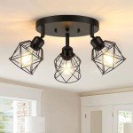 Adjustable 3-Light Farmhouse Ceiling Light Fixture