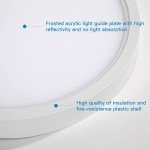 ocioc 15.7 inch 36W Flush Mount Ceiling Lights Fixture 6500K Daylight White Ultra-Thin Round LED Lighting lamp for Hallway Kitchen Bedroom Bedroom Closet Laundry Indoor Outdoor 2 Pack