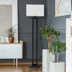 Globe Electric 67046 58" Floor Lamp, Matte Black, White Linen Shade, On/Off Socket Rotary Switch, Standing, Living Room Decor, Bedroom, Tall, Corner Light