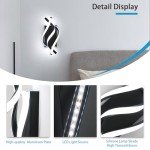 AUA LED Wall Sconce, 21W Modern Spiral Wall Sconce Lighting, 6500K Cool White Indoor Wall Light for Bedroom Living Room Office Restaurant Hallway, Wall Mounted Lamp
