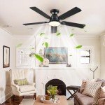 Ceiling Fans with Lights- 52" Low Profile Indoor Ceiling Fan with Light and Remote/APP Control, Flush Mount, LED Dimmable DC Reversible Modern Ceiling Fan for Bedroom（Black）