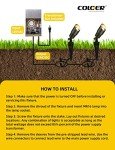 COLOER Die-cast Brass Low Voltage Spotlight 1-Pack with 5W Aluminum Housing MR16 LED Bulb 2700K 450LM CRI85+,12V AC/DC Outdoor Landscape Lighting, Directional Garden Patio Spot Up Light(101B)