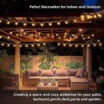RTTY Outdoor String Lights 150ft, G40 Led Patio Lights with 75pcs Plastic Globe Bulbs,Shatterproof Waterproof Connectable Hanging for Porch Cafe Bistro Backyard Gazebo Balcony Deck Party
