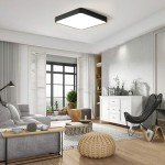Ganeed 36W LED Ceiling Light,15.7 inch Square led Ceiling Light,Cool White Flush Mount Ceiling Fixture,Energy Saving Ceiling Lamp for Dining Room Kitchen Hallway Stairways