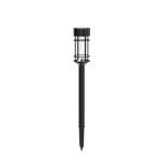 ILANCK 8 Pack Solar Pathway Lights Outdoor, Waterproof Solar Lights Outdoor with Metal & Glass Design - Auto On/Off, Long-Lasting, Landscape Lighting for Garden, Yard, Lawn, Driveway, Walkway