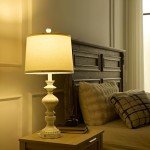 SAIWEYA 27.5" Farmhouse Table Lamps Set of 2 Bedside Lamp with USB C+A Ports & AC Outlet, 3 Way Dimmable Touch Lamps for Living Room Bedroom Office Study Room Rustic Nightstand Traditional Lamp