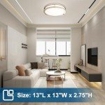 OOWOLF 2-Pack Dimmable 36W LED Ceiling Lights