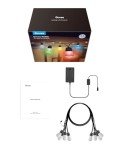 Govee Smart Outdoor String Lights H7029, 24ft RGBIC Outdoor Lights with 8 Dimmable LED Bulbs, IP65 Waterproof, Color Changing Warm White Lights with 47 Scene Modes for Patio, Backyard, App Control