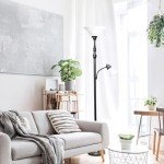 Elegant Designs LF2003-RBZ 2 Light Mother Daughter Floor Lamp with White Marble Glass,Restoration Bronze