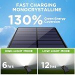 InnoGear Solar Lights Outdoor Waterproof Solar Garden Light for Outside Yard Landscape Lighting Pathway Spot Lights Spotlight Wall Light Auto On/Off, Pack of 4 (White)