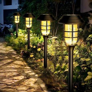 SOLPEX Solar Lights Outdoor Waterproof, Solar Garden Lights,Pathway Lights Solar Powered,Landscape Lighting,Outdoor Lights for Yard, Garden, Pathway, Patio, Walkway, Driveway, 8 Pack(Warm White)