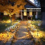 SOLPEX Solar Lights Outdoor Waterproof, Solar Garden Lights,Pathway Lights Solar Powered,Landscape Lighting,Outdoor Lights for Yard, Garden, Pathway, Patio, Walkway, Driveway, 8 Pack(Warm White)