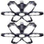 2 Pack Deformable LED Garage Lights, 150W