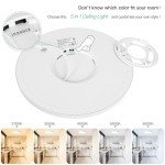 Brightever 4Pack LED Flush Mount Ceiling Light Fixture, 12 Inch 24W, Super Slim 0.67 Inch, 3200LM, Dimmable & 2700K-6500K 5 Color Selectable LED Ceiling Lights for Bedroom