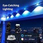DIERLIGHT 200FT Permanent Outdoor Lights, RGB LED Eaves Lights with APP/Remote Control, IP67 Waterproof LED Outdoor String Lights for Christmas, Halloween, Garden Decor