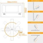 LED Flood Light Outdoor 30W, 300W Equivalent 3000LM Smart RGB Landscape Lighting with APP Control, DIY Scenes - Timing - Warm White 2700K - Color Changing Uplight, IP66, US Plug MELPO(4 Pack)