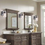 winsmart Black Wall Sconces Set of Two, Black Sconces Wall Lighting Fixtures with Clear Glass Indoor 1-Light Bathroom Wall Sconce for Bathroom Hallway Stairwell