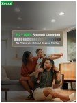 zouzai 12 Pack 6 Inch 5CCT Ultra-Thin LED Recessed Ceiling Light with Junction Box, 2700K/3000K/3500K/4000K/5000K Selectable, 12W Eqv 110W,Dimmable, led can Lights- ETL and Energy Star Certified