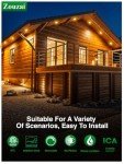 zouzai 12 Pack 6 Inch 5CCT Ultra-Thin LED Recessed Ceiling Light with Junction Box, 2700K/3000K/3500K/4000K/5000K Selectable, 12W Eqv 110W,Dimmable, led can Lights- ETL and Energy Star Certified