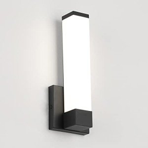 7Degobii Dimmable Wall Lights for Bedroom Modern Black Indoor LED Hallway Sconces Corner Light 12" Inch Height 12W 4000K Bedside Stair Sconces Wall Lighting Lamps 110V AC.