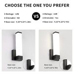 7Degobii Dimmable Wall Lights for Bedroom Modern Black Indoor LED Hallway Sconces Corner Light 12" Inch Height 12W 4000K Bedside Stair Sconces Wall Lighting Lamps 110V AC.