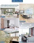 12 Pack Ultra-Thin LED Recessed Ceiling Light, 6000K LED, 12W Eqv, High Brightness 1050LM (6 Inch Can Light, Recessed Lighting)