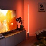 Philips Hue Signe Smart Table Lamp, Black - White and Color Ambiance LED Color-Changing Light - 1 Pack - Control with Hue App - Works with Alexa, Google Assistant, and Apple Homekit
