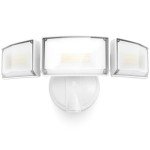 LUTEC 75W 8000 Lumen Floods Light Outdoor, Switch Controlled LED Security Lights with 3 Adjustable Heads, 5000K Daylight, IP65 Waterproof Exterior Flood Light for Outside Garage, Yard, Patio-White
