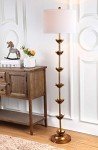 Safavieh FLL4003A Lighting Collection Landen Leaf 63.5" Antique Gold Floor Lamp, Metal