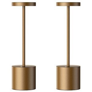 SAKRINGT 2 Pack Cordless Table Lamp Rechargeable,5000mAh Battery Powered Table Light, Dimming Portable LED Desk Lamp for Patio/Restaurant/Outdoor