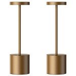 SAKRINGT 2 Pack Cordless Table Lamp Rechargeable,5000mAh Battery Powered Table Light, Dimming Portable LED Desk Lamp for Patio/Restaurant/Outdoor