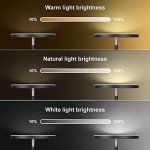 Dimunt Floor Lamp LED Floor Lamps for Living Room Bright Lighting, 27W/2000LM Main Light and 7W/350LM Side Reading Lamp, Adjustable 3 Colors Tall Lamp with Remote & Touch Control
