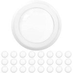 Sunco 24 Pack 5/6â€ LED Disk Lights Flush Mount Ceiling Light Fixture Recessed 5000K Daylight, 100W Equivalent 15W, 1050LM, Dimmable Low Profile Surface Mount ETL & Energy Star Listed.