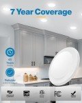 Sunco 24 Pack 5/6â€ LED Disk Lights Flush Mount Ceiling Light Fixture Recessed 5000K Daylight, 100W Equivalent 15W, 1050LM, Dimmable Low Profile Surface Mount ETL & Energy Star Listed.