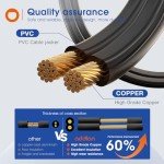 addlon 100FT(50FT*2) LED Outdoor String Lights Waterproof Patio Lights with Shatterproof ST38 Replaceable Bulbs, Dimmable Outside Hanging Light Connectable for Porch, Backyard, 2200K