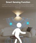 4 Pack Motion Sensor Wall Sconce, 5500mAh - Wall Light with Remote Control - Dimmable 3 Color Changing Light Fixture - Rechargeable Battery Operated Wall Mounted Lights - LED Indoor Wall Lamp, White