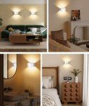 4 Pack Motion Sensor Wall Sconce, 5500mAh - Wall Light with Remote Control - Dimmable 3 Color Changing Light Fixture - Rechargeable Battery Operated Wall Mounted Lights - LED Indoor Wall Lamp, White