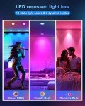 VARICART Recessed Lighting 6 inch RGBCW Color Changing Canless LED Recessed Ceiling Lights Dimmable with Remote Control, 16W 1500 Lumen, Flicker Free, Memory, 3 Modes, Delayed Off, ETL, 6 Pack
