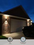 LEONLITE Modern Outdoor Cylinder Wall Lights 11.81", Porch Light in 2 Lights, Up Down Lights, Matte Black Waterproof Wall Sconce, Aluminum, E26 Base, Exterior Light Fixture Wall Mount, ETL, Pack of 2