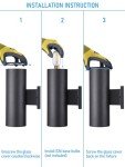 LEONLITE Modern Outdoor Cylinder Wall Lights 11.81", Porch Light in 2 Lights, Up Down Lights, Matte Black Waterproof Wall Sconce, Aluminum, E26 Base, Exterior Light Fixture Wall Mount, ETL, Pack of 2