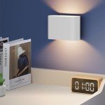 Aipsun Modern LED Wall Sconces 1 Pack Hardwired Interior Wall Lights Indoor Aluminum Up and Down Wall Mount Light for Living Room Bedroom Hallway Corridor Warm White 3000K(with G9 Bulbs)