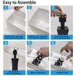 OYedis Table Lamp for Bedroom 3-Way Dimmable Touch Control Bedside Lamp with USB A+C Port & AC Outlet 21.6" Tall Nightstand Lamp for Living Room Office and Hotel Bulb Included