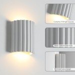 ZEROUNO Modern LED Wall Sconce Hardwired Indoor Wall Lights Up and Down Wall Mount Night Light Wall Lamp Fixture for Living Room Bedroom Hallway Corridor Conservatory Stairs (with G9 Bulbs)