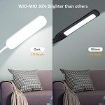 Led Floor Lamp with 4 Color Temperature and Stepless Dimmer, Remote and Touch Control Floor Lamp, Adjustable Gooseneck Standing Lamp for Living Room