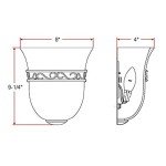 Design House 514588 Marlowe Traditional 1-Light Indoor Wall Light Dimmable Alabaster Glass for Bathroom Bedroom Hallway, Satin Nickel