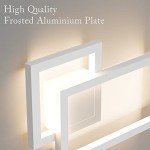 Ralbay Modern Indoor Wall Sconce Aluminum Up and Down 20W LED Modern Wall Sconce for Indoor Living Room Bedroom Hallway (Natural White Light, 4000K)