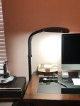 Brightech Litespan - Bright LED Floor Reading Lamp for Over Chair Crafts and Reading, Estheticians' Light for Lash Extensions, Adjustable Standing Lamp for Living Room, Bedroom, Office - Jet Black